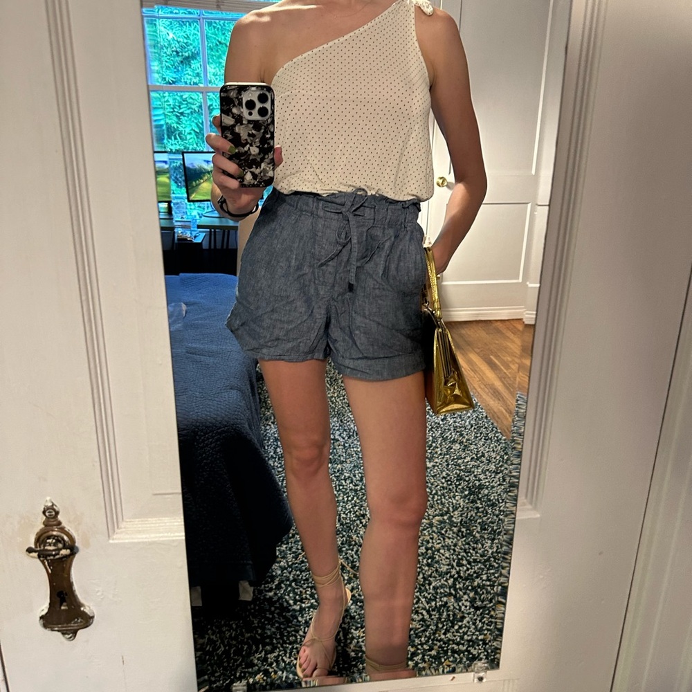 Uniqlo Paperbag Chambray Shorts